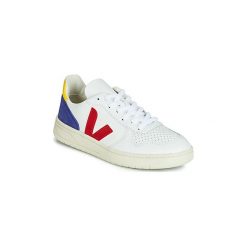 Buty Veja V-10 LEATHER. Białe trampki i tenisówki damskie Veja, bez wzorów, bez zapięcia. Za 539,00 zł.