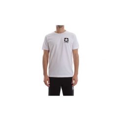 T-shirty z krótkim rękawem Converse 10007301 CREW LOGO. Białe t-shirty męskie Converse, xl, bez wzorów, bez kołnierzyka, krótkie. Za 104,50 zł.
