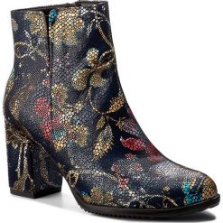 Botki SERGIO BARDI - Bolonia FW127265017JN 756. Niebieskie botki damskie na obcasie marki Sergio Bardi, z nubiku. W wyprzedaży za 229,00 zł.
