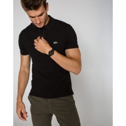 Lacoste Polo Koszulka Czarny. Czarne podkoszulki męskie Lacoste, m, bez wzorów, z bawełny, bez rękawów. Za 423,95 zł.