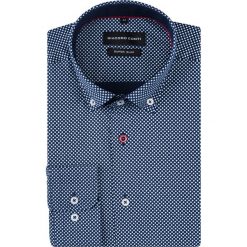 Koszula SIMONE KDWE000585. Białe koszule męskie Giacomo Conti, na zimę, m, bez wzorów, z elastanu, button down, z długim rękawem. Za 229,00 zł.