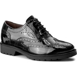 Oxfordy NERO GIARDINI - A719291D Vernice Nero 100. Czarne jazzówki damskie marki Nero Giardini, z lakierowanej skóry, na obcasie. W wyprzedaży za 339,00 zł.