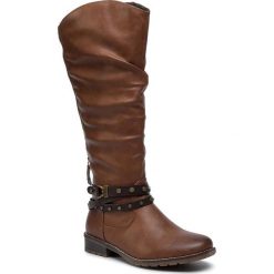 Oficerki GO SOFT - 9717-17804B-21 Camel. Pomarańczowe kozaki damskie GO SOFT, ze skóry ekologicznej, bez obcasa, na obcasie, bez zapięcia. Za 249,99 zł.
