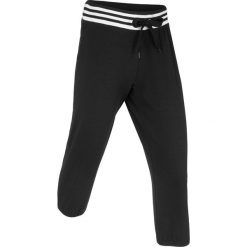Spodnie sportowe, dł. 3/4, Level 1 bonprix czarny. Czarne spodnie damskie bonprix. Za 74,99 zł.