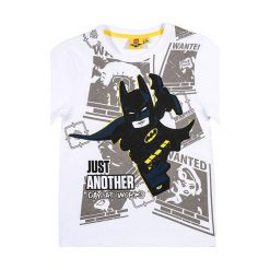 T-shirty chłopięce z długim rękawem: Koszulka „LEGO Batman” w kolorze białym