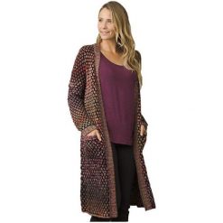 Prana Panie sweter Rho Duster ciemnościach Plum (rozmiar S). Swetry damskie PrAna, s, bez wzorów, z dzianiny, bez rękawów, bez kaptura. Za 653,00 zł.