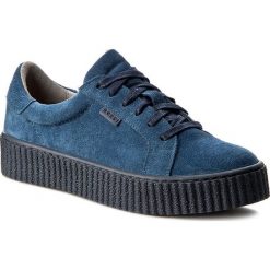 Sneakersy NESSI - 17111 Granat W. Niebieskie półbuty damskie Nessi, ze skóry. Za 239,00 zł.