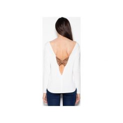 Bluzka VT010 Ecru. Brązowe bluzki damskie Venaton, xl, bez wzorów, bez kołnierzyka, bez rękawów. Za 109,00 zł.