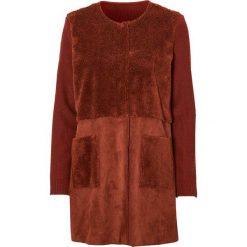 Cellbes Sweter zdobiony sztucznym futrem rdzawy female brązowy/pomarańczowy 50/52. Pomarańczowe swetry damskie Cellbes, s, z aplikacjami, z dzianiny, bez rękawów, bez kaptura. Za 294,00 zł.