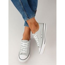Trampki klasyczne szare BILGE. Szare buty sportowe damskie FunKee.pl, bez wzorów, z tkaniny, klasyczne. Za 69,99 zł.