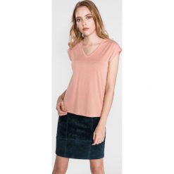 Pieces Talia Koszulka Różowy. Różowe koszulki damskie Pieces, m, bez wzorów, z poliesteru, bez kołnierzyka, z krótkim rękawem. Za 111,95 zł.