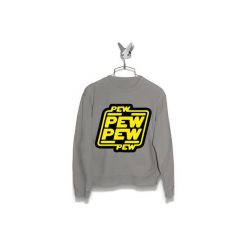 Bluza Pew Pew Pew Damska. Szare bluzy damskie Failfake, xxl, bez wzorów, bez rękawów, bez kaptura. Za 160,00 zł.