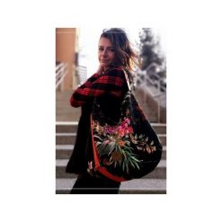 Flowers Hobo. Szare torebki klasyczne damskie Sabi tatka, w paski, z tkaniny, na ramię, zdobione, bez dodatków. Za 240,00 zł.