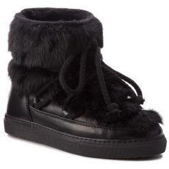 Buty INUIKII - Sneaker 70202-9 Rabbit Black. Czarne kozaki damskie Inuikii, na zimę, ze skóry, bez obcasa, bez zapięcia. W wyprzedaży za 989,00 zł.