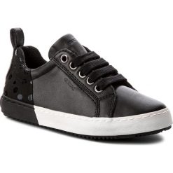 Sneakersy GEOX - J Kalispera G.A J744GA 0BCDH C9999 S Black. Czarne półbuty dziewczęce Geox, na sznurówki. W wyprzedaży za 139,00 zł.