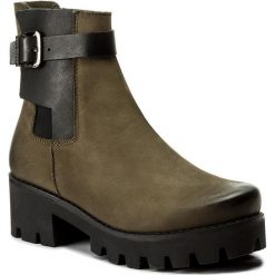 Botki EVA MINGE - Nieve 2B 17SM1372210EF 462. Zielone botki damskie skórzane marki Eva Minge. W wyprzedaży za 249,00 zł.