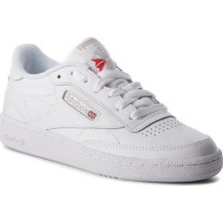 Buty Reebok - Club C 85 BS7685 White/Light Grey. Białe buty sportowe damskie Reebok, bez wzorów, ze skóry, sportowe, reebok club. Za 329,00 zł.