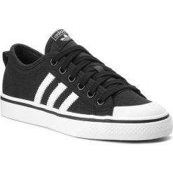 Buty adidas - Nizza CQ2332 Cblack/Ftwwht/Ftwwht. Czarne buty sportowe damskie Adidas, w paski, ze skóry ekologicznej, eleganckie. Za 299,00 zł.