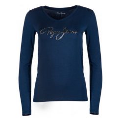 Pepe Jeans T-Shirt Damski Mara L, Ciemny Niebieski. Szare t-shirty damskie marki Pepe Jeans, m, z jeansu, z okrągłym kołnierzem. Za 233,00 zł.