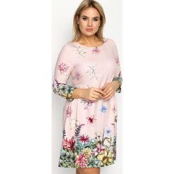 Różowa Sukienka Female Charm. Czerwone sukienki hiszpanki Born2be, na lato, l, z elastanu. Za 79,99 zł.