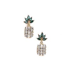 Białe Kolczyki Crystal Pineapple. Białe kolczyki damskie marki other. Za 19,99 zł.