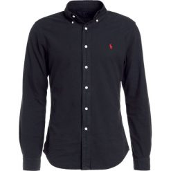 Polo Ralph Lauren SLIM FIT Koszula black. Szare koszule męskie slim marki Polo Ralph Lauren, l, z bawełny, button down, z długim rękawem. Za 459,00 zł.
