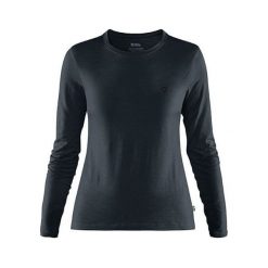 Fjällräven Abisko Wool LS W, Ciemnoniebieski | 555 | L. Koszulki męskie Fjällräven, m, bez wzorów, bez kołnierzyka, bez rękawów. Za 458,72 zł.