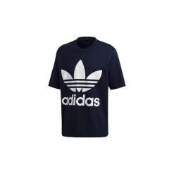 T-shirty z krótkim rękawem adidas Koszulka Oversize Trefoil. Niebieskie koszulki męskie marki Adidas, s, bez wzorów, bez kołnierzyka, krótkie. Za 169,00 zł.