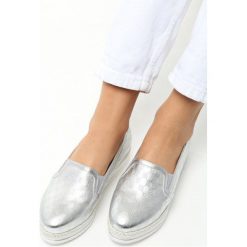 Trampki i tenisówki damskie: Srebrne Slip On Hery