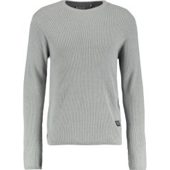 Swetry klasyczne męskie: Shine Original CREW Sweter grey melange