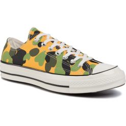 Trampki CONVERSE - Chuck 70 Ox 164408C University Gold/Bl. Żółte półbuty męskie Converse, bez wzorów, z gumy, eleganckie, bez zapięcia. W wyprzedaży za 189,00 zł.