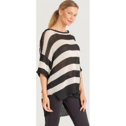 SWETER Twinset. Białe swetry damskie Twinset, s, bez wzorów, z dzianiny, bez rękawów, bez kaptura. Za 353,40 zł.