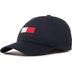 Czapka z daszkiem TOMMY HILFIGER - Big Flag Cap AM0AM04508 CJM. Niebieskie czapki damskie TOMMY HILFIGER, bez wzorów, z bawełny. Za 179,00 zł.