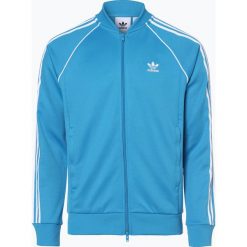 Adidas Originals - Męska bluza rozpinana, niebieski. Niebieskie bluzy męskie adidas Originals, m, bez wzorów, klasyczne, z klasycznym kołnierzykiem, bez rękawów, bez kaptura. Za 349,95 zł.