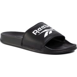 Klapki Reebok - Classic Slide EH0667 Black/White/None. Czarne klapki damskie Reebok, bez wzorów, ze skóry ekologicznej, bez obcasa. Za 119,00 zł.