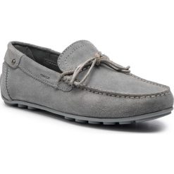 Mokasyny GEOX - U Giona D U620XD 00022 C4069 Lake. Szare mokasyny męskie Geox, ze skóry, eleganckie. W wyprzedaży za 249,00 zł.
