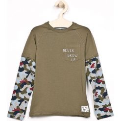 Name it - Longsleeve dziecięcy 92-128 cm. Żółte t-shirty chłopięce marki Name it, bez wzorów, z elastanu, z długim rękawem. W wyprzedaży za 34,90 zł.