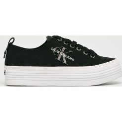 Calvin Klein Jeans - Tenisówki. Szare tenisówki damskie Calvin Klein Jeans, z jeansu. Za 359,90 zł.