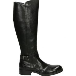 Kozaki - 10265 SAF NER. Czarne buty zimowe damskie Venezia, ze skóry. Za 999,00 zł.