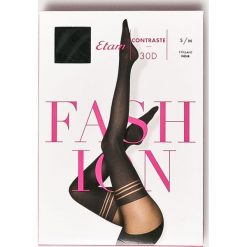 Etam - Rajstopy Contraste. Szare pończochy damskie Etam. Za 59,90 zł.