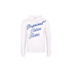 Bluzy Dsquared S71GU0170. Białe bluzy męskie Dsquared, s, bez wzorów, bez kołnierzyka, bez rękawów, bez kaptura. Za 899,00 zł.