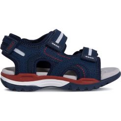 Geox - Sandały dziecięce. Szare sandały chłopięce Geox, ze skóry, bez zapięcia. W wyprzedaży za 249,90 zł.