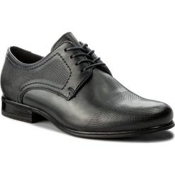 Półbuty LASOCKI FOR MEN - MI07-C327-365-03 Granatowy. Niebieskie buty wizytowe męskie marki Lasocki For Men, ze skóry. Za 189,99 zł.