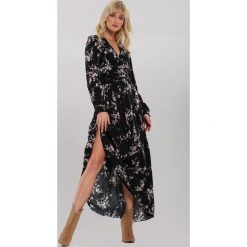 Czarna Sukienka Repleteness. Czarne sukienki damskie Renee, na co dzień, s, bez wzorów, eleganckie, bez kołnierzyka, z długim rękawem, długie, maxi, proste. Za 139,99 zł.