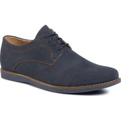Półbuty LANETTI - Mb-Obi-10L Navy. Niebieskie półbuty męskie Lanetti, na co dzień, bez wzorów, ze skóry ekologicznej, bez zapięcia. Za 119,99 zł.