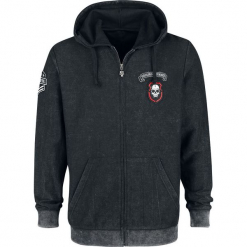 Rock Rebel by EMP Mask Of Sanity Bluza z kapturem rozpinana ciemnoszary. Szare bejsbolówki męskie Rock Rebel by EMP, l, z kapturem. Za 199,90 zł.