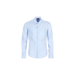 Koszule z długim rękawem Emporio Armani 8N1C09-1N06Z-0786. Niebieskie koszule męskie Emporio Armani, s, bez wzorów, bez kołnierzyka, z długim rękawem. Za 629,00 zł.