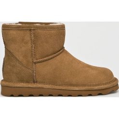 Bearpaw - Śniegowce Alyssa. Pomarańczowe śniegowce damskie marki Bearpaw, ze skóry, bez zapięcia. W wyprzedaży za 329,90 zł.