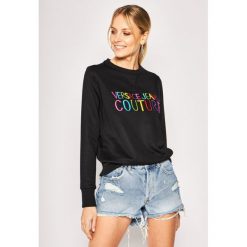 Bluza Versace Jeans Couture B6HVB70G. Czarne bluzy damskie Versace Jeans Couture, m, bez wzorów, z bawełny, bez rękawów, bez kaptura. W wyprzedaży za 669,00 zł.