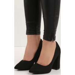 Czarne Czółenka Tell Me. Czarne buty ślubne damskie Born2be, ze szpiczastym noskiem, na słupku. Za 79,99 zł.